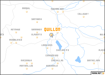 map of Quillón
