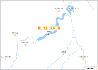 map of Quillucaca