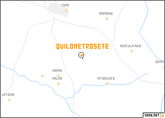 map of Quilômetro Sete