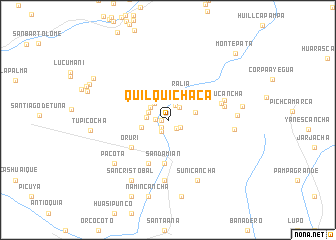 map of Quilquichaca