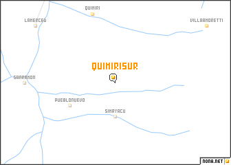 map of Quimiri Sur