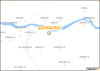 map of Quimsacruz