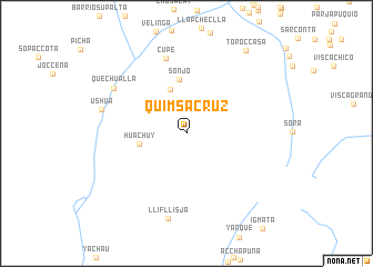 map of Quimsacruz