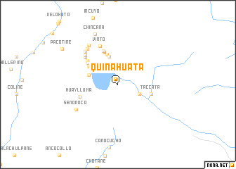 map of Quiñahuata