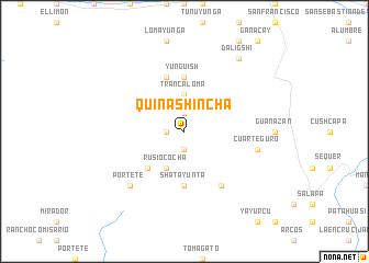 map of Quiñashincha