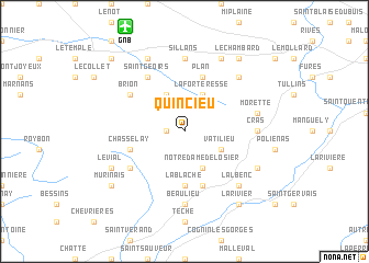 map of Quincieu