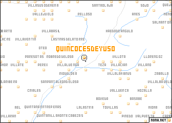 map of Quincoces de Yuso