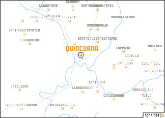 map of Quincuaná