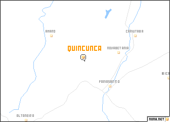 map of Quincuncá