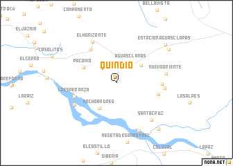 map of Quindío