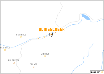 map of Quines Creek