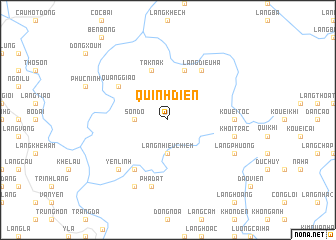 map of Quình Ðiên