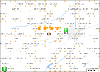 map of Quinssaines