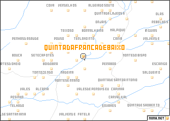map of Quinta da França de Baixo