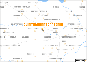 map of Quinta de Santo António