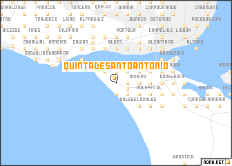 map of Quinta de Santo António