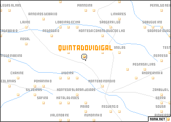 map of Quinta do Vidigal