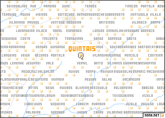 map of Quintãis