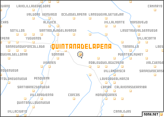 map of Quintana de la Peña