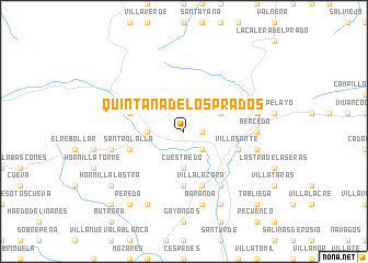 map of Quintana de los Prados