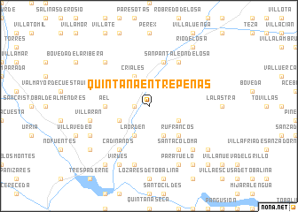 map of Quintana-Entrepeñas