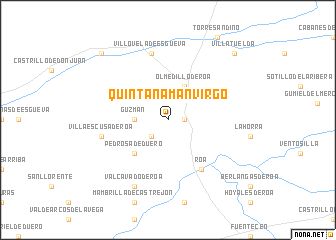 map of Quintanamanvirgo