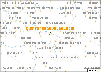 map of Quintanas de Valdelucio