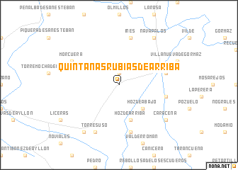 map of Quintanas Rubias de Arriba