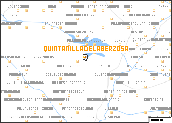 map of Quintanilla de la Berzosa