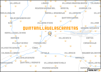 map of Quintanilla de las Carretas