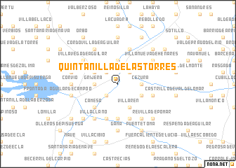 map of Quintanilla de las Torres