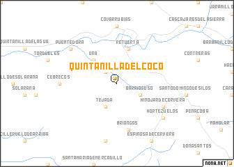 map of Quintanilla del Coco