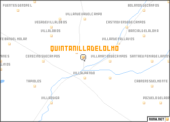 map of Quintanilla del Olmo