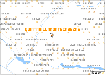 map of Quintanilla-Montecabezas