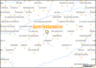 map of Quintãs de Baixo