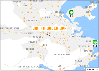 map of Quintino Bocaiúva