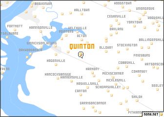 map of Quinton