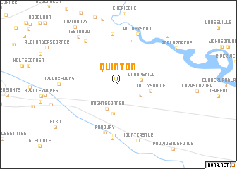 map of Quinton
