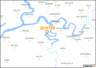 map of Quinton