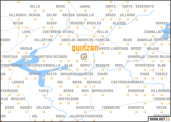 map of Quinzán