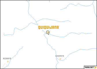 map of Quiquijana