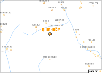 map of Quirhuay