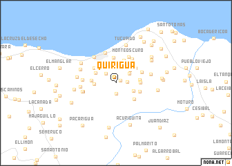 map of Quiriguá