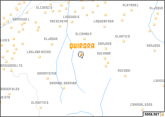map of Quirorá