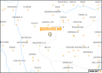 map of Quirvincha