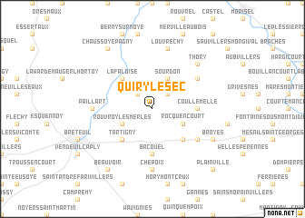 map of Quiry-le-Sec