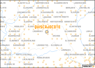 map of Quiscajocote