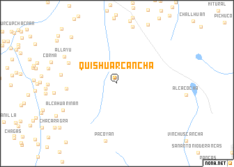 map of Quishuarcancha