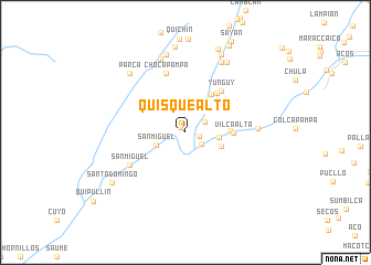 map of Quisque Alto