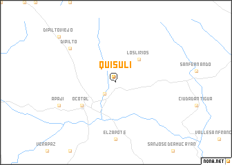 map of Quisulí